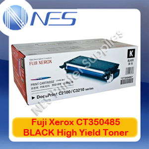 Fuji Xerox Genuine CT350485 BLACK High Yield Toner Cartridge for DocuPrint C2100/C3210DX (8K)